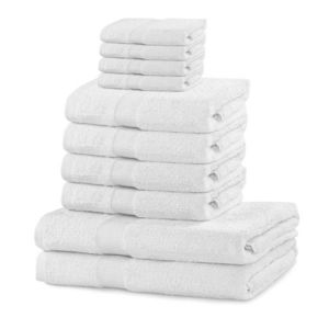 ArtFlhf Sada ručníků MARINA | stříbrná 10 kusů Barva: Bílá obraz