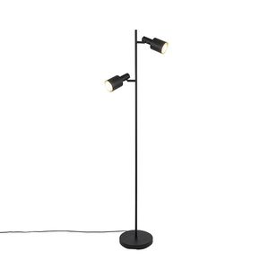 Chytrá stojací lampa černá včetně 2 Wifi A60 - Stijn obraz