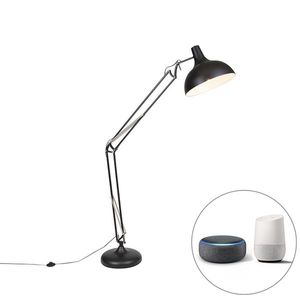 Chytrá stojací lampa černá nastavitelná včetně Wifi A60 - Hobby obraz