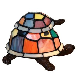 Stolní lampa Tiffany Turtles - 22*18*16 cm 5LL-6002 obraz