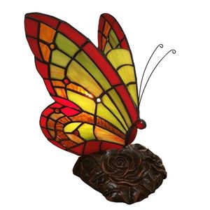 Stolní lampa Tiffany Butterfly II - 15*15*27 cm 5LL-6011 obraz