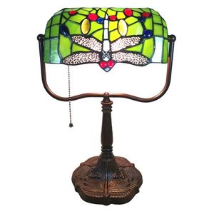 Stolní Tiffany lampa Libellule - 25*25*42 cm E27/max 1*60W 5LL-6012 obraz