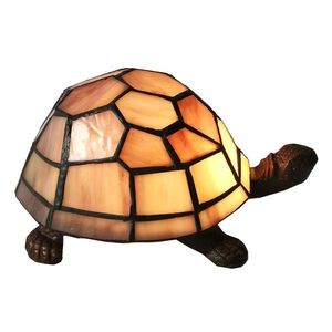 Vitrážová lampa Tiffany Tortoise - 23*14*8 cm E14/max 1*25W 5LL-6054 obraz