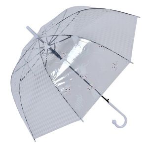 Průhledný deštník pro dospělé s bílými kočičkami - 60 cm JZUM0055W obraz
