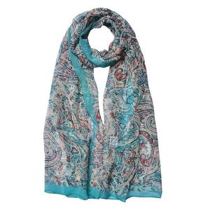 Barevný dámský šátek se vzorem - 50*160 cm JZSC0716GR obraz