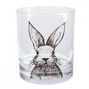 Sklenička na vodu s králíčkem Rabbit Cartoon - Ø 8*9 cm / 300 ml RAEGL0001 obraz