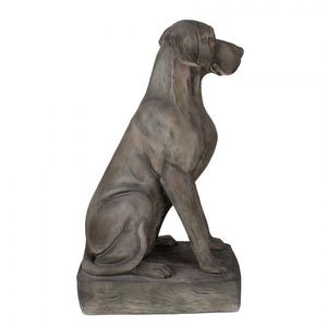 Šedá dekorace socha pes Dog Modern - 44*26*73 cm 5MG0044 obraz