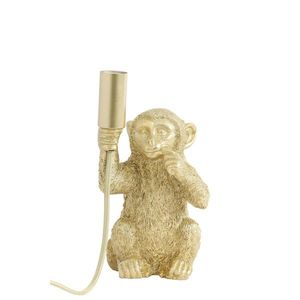 Zlatá stolní lampa s opičkou Monkey XS - 13*12*23 cm/40W 1863385 obraz