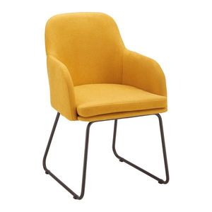 Židle S Područkami Mia Žlutá obraz