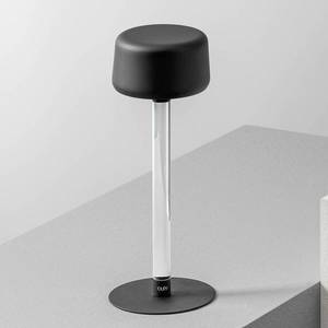 OleV Designová stolní lampa OLEV Tee s dobíjecí baterií, černá obraz