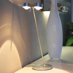 Top Light 2-světelná stolní lampa PUK TABLE, chrom obraz