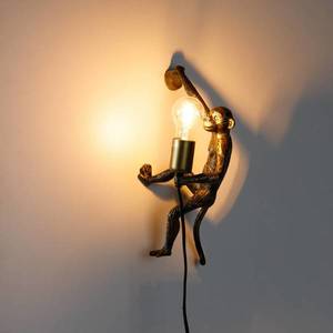 Lindby Lindby Nirvathia nástěnné světlo opička kov obraz