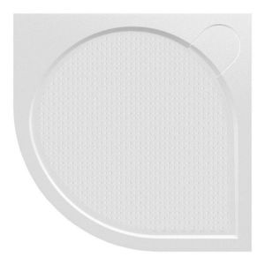 GELCO ARCA sprchová vanička z litého mramoru, čtvrtkruh, 80x80cm, R550 PA558 obraz