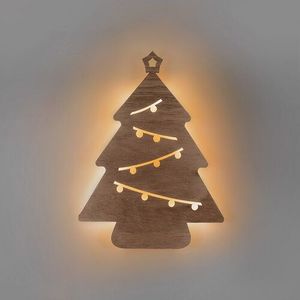 Solight LED nástěnná dekorace vánoční stromek, 24x LED, 2x AA obraz
