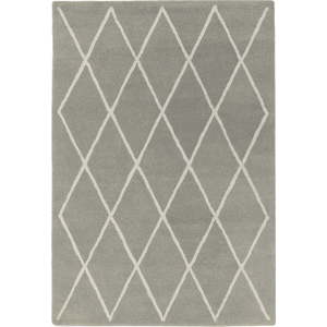 Šedý ručně tkaný vlněný koberec 160x230 cm Albany – Asiatic Carpets obraz