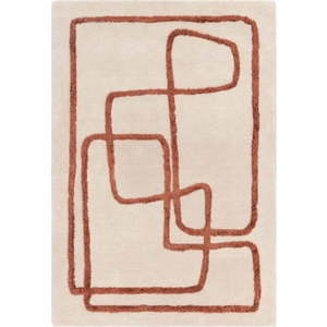Ručně tkaný vlněný koberec v cihlové a krémové barvě 160x230 cm Matrix – Asiatic Carpets obraz