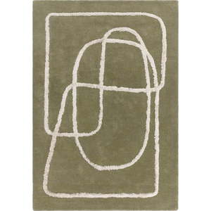 Zelený ručně tkaný vlněný koberec 160x230 cm Matrix – Asiatic Carpets obraz
