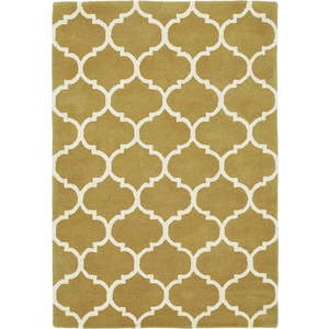 Okrově žlutý ručně tkaný vlněný koberec 200x290 cm Albany – Asiatic Carpets obraz