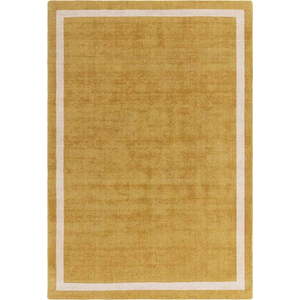 Okrově žlutý ručně tkaný vlněný koberec 68x240 cm Albi – Asiatic Carpets obraz
