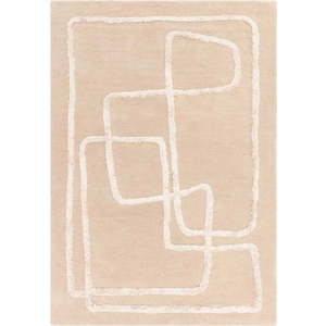 Béžový ručně tkaný vlněný koberec 120x170 cm Matrix – Asiatic Carpets obraz