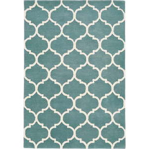 Modrý ručně tkaný vlněný koberec 200x290 cm Albany – Asiatic Carpets obraz