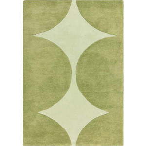 Zelený ručně tkaný vlněný koberec 200x290 cm Canvas – Asiatic Carpets obraz