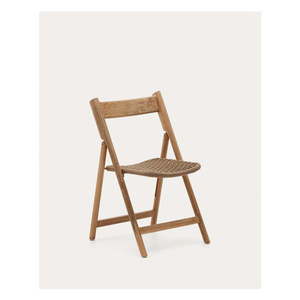 Dřevěná zahradní židle v hnědo-přírodní barvě Dandara – Kave Home obraz