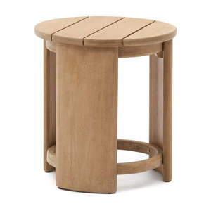 Kulatý zahradní odkládací stolek z eukalyptového dřeva ø 56 cm Xoriguer – Kave Home obraz