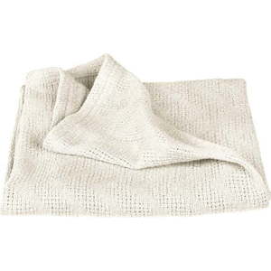 Krémová pletená dětská deka z Bio bavlny 80x80 cm Seashells – Roba obraz