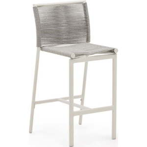 Bílá kovová zahradní barová židle Culip – Kave Home obraz