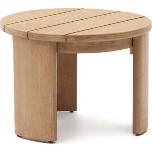 Kulatý zahradní odkládací stolek z eukalyptového dřeva ø 60 cm Xoriguer – Kave Home obraz