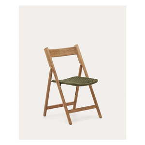 Dřevěná zahradní židle v zeleno-přírodní barvě Dandara – Kave Home obraz