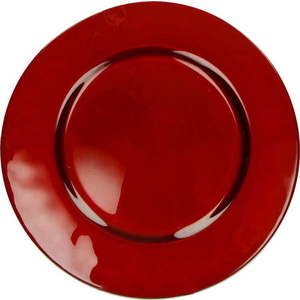 Červený skleněný talíř Brandani Sottopiatto, ⌀ 32 cm obraz