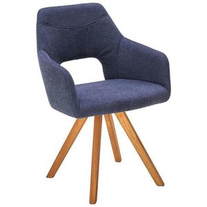 Jídelní Židle s područkami Modrá obraz