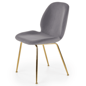 Jídelní židle SCK-381 šedá/zlatá obraz