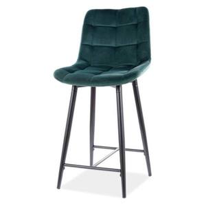 Barová židle CHAC 4 zelená/černá obraz