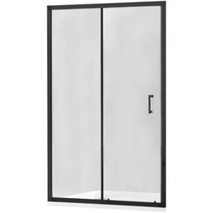 MEXEN Apia posuvné sprchové dveře 130, transparent, černá 845-130-000-70-00 obraz