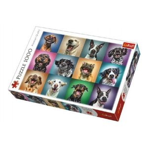 Puzzle Legrační psí portréty 1000 dílků 68, 3x48cm v krabici 40x27x6cm obraz