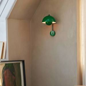 &Tradition &Tradiční nástěnné svítidlo Flowerpot VP8, zástrčka, signální zelená obraz