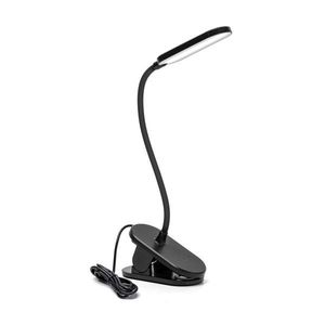 B.V. - LED Stmívatelná stolní lampa s klipem LED/2, 5W/5V černá obraz