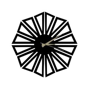 Wallity Dekorativní nástěnné hodiny Hedef 50 cm černé obraz