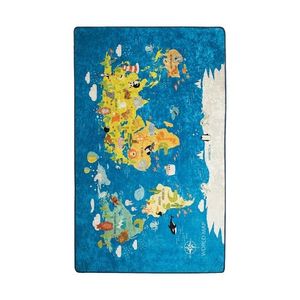 Conceptum Hypnose Dětský koberec World Map 140x190 cm modrý obraz