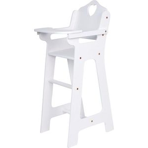 Small foot Dřevěná židlička pro panenky DOLL bílá obraz
