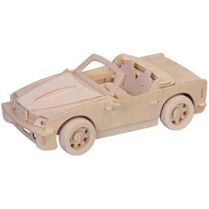 Woodcraft construction kit Dřevěné 3D puzzle BMW malé hnědé obraz