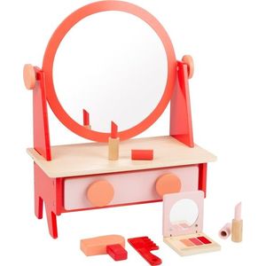 Small foot Dřevěný kosmetický stolek COSME RETRO červeno-hnědý obraz