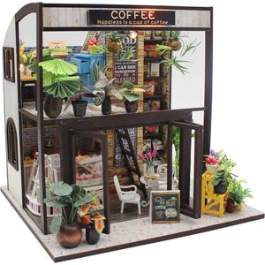 Dvěděti Miniatura domečku COFFEE hnědá obraz