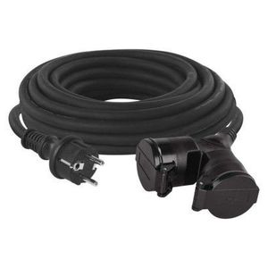 EMOS Venkovní prodlužovací kabel s 2 zásuvkami ZANE 10 m černý obraz