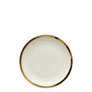 Dezertní talíř se zlatým lemem Coupe 20.5 cm set 4 ks – Flow obraz