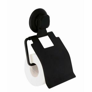 Držák na toaletní papír Compactor Bestlock Black, systém s přísavkou - bez vrtání obraz