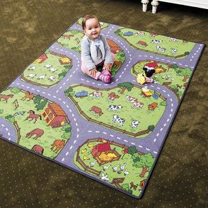 Vopi Dětský koberec Farma, 200 x 200 cm obraz